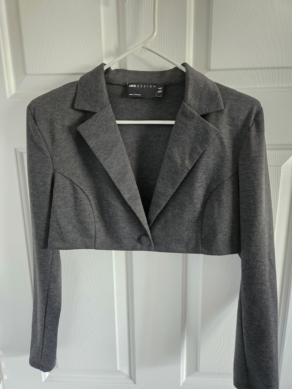 ASOS Charcoal Cropped Blazer